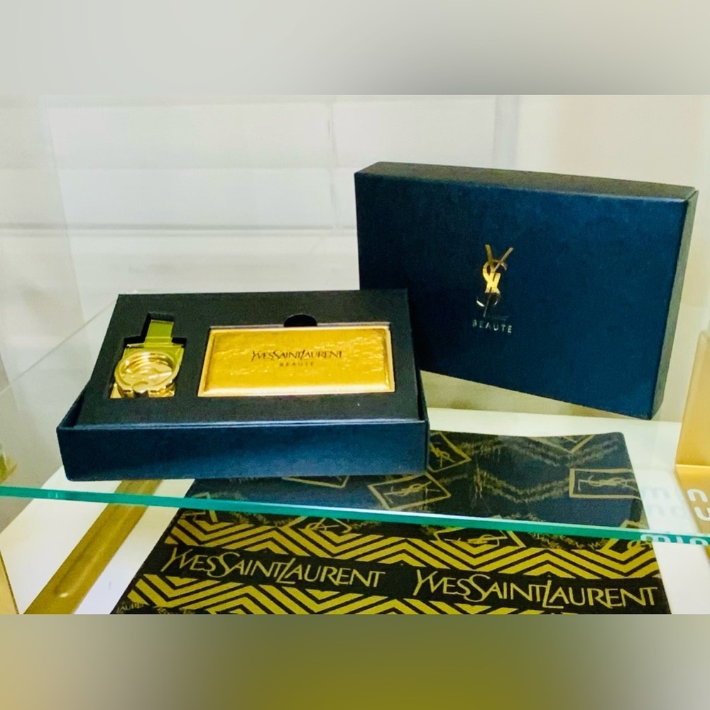 Yves Saint Laurent YSL Phone Ring and Mirror SET New With Box - Picture 6 of 11